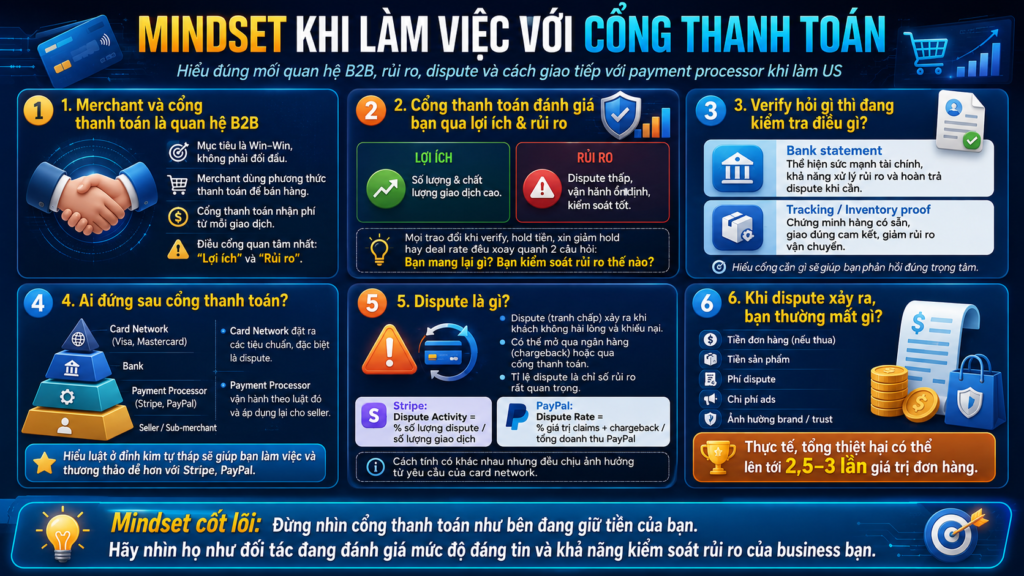 Mindset làm việc với cổng thanh toán