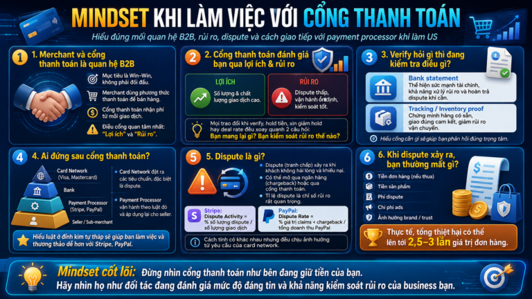 Mindset làm việc với cổng thanh toán